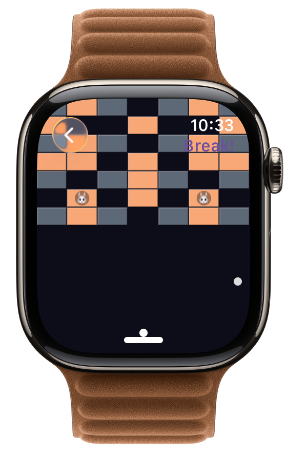 Besti Break board with a diamond brick layout