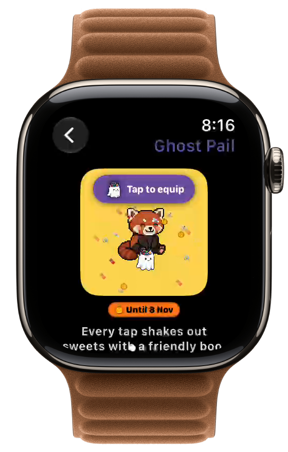 Ghost Pail in WatchieBesti on Apple Watch