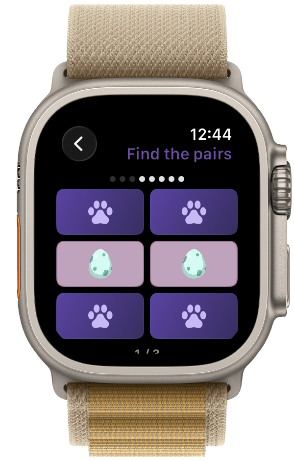 Pair Match gameplay showing two tiles matched and highlighted