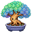 Pixel art Mature Bonsai Bonsai in Aurora