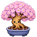 Pixel art Mature Bonsai Bonsai in Candyfloss
