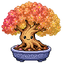 Pixel art Mature Bonsai Bonsai in Firework