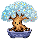 Pixel art Mature Bonsai Bonsai in Frost