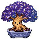 Pixel art Mature Bonsai Bonsai in Galaxy