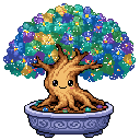 Pixel art Mature Bonsai Bonsai in Peacock