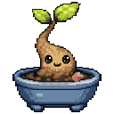 Pixel art Tiny Bonsai Bonsai in Coral