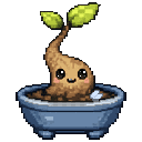 Pixel art Tiny Bonsai Bonsai in Moonlight
