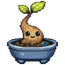 Pixel art Tiny Bonsai Bonsai in Peacock
