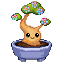 Pixel art Young Bonsai Bonsai in Aurora