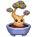 Pixel art Young Bonsai Bonsai in Galaxy