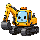 Pixel art adult digger pet from the Machines kingdom
