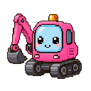 Pixel art Digger Digger in Pink