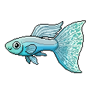 Pixel art Guppy Guppy in Jade