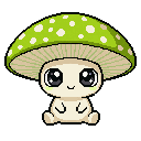 Pixel art Tall Mushroom Mushroom in Chartreuse