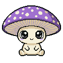 Pixel art Tall Mushroom Mushroom in Lavender
