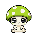 Pixel art Tiny Mushroom Mushroom in Chartreuse