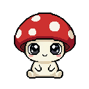 Pixel art Tiny Mushroom Mushroom in Red