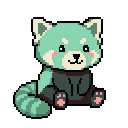 Pixel art Red Panda Red Panda in Mint