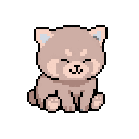 Pixel art Kit Red Panda in Slate