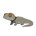 Pixel art Sulkmander, a WatchieBesti pet coming soon