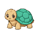 Pixel art Tortoise Tortoise in Mint