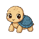 Pixel art Young Tortoise Tortoise in Sky