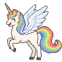 Pixel art Unicorn, a WatchieBesti pet coming soon