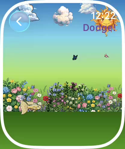 Besti Bounce gameplay clip, tapping to jump over hills as the world scrolls by