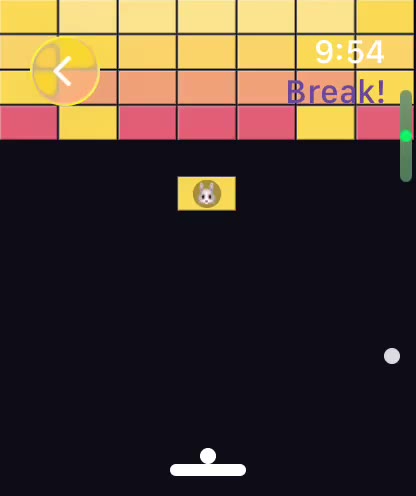 Besti Break gameplay clip, bouncing the ball to clear bricks