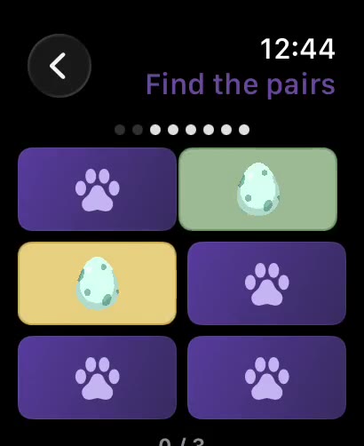 Pair Match gameplay clip, flipping tiles to find matching pairs