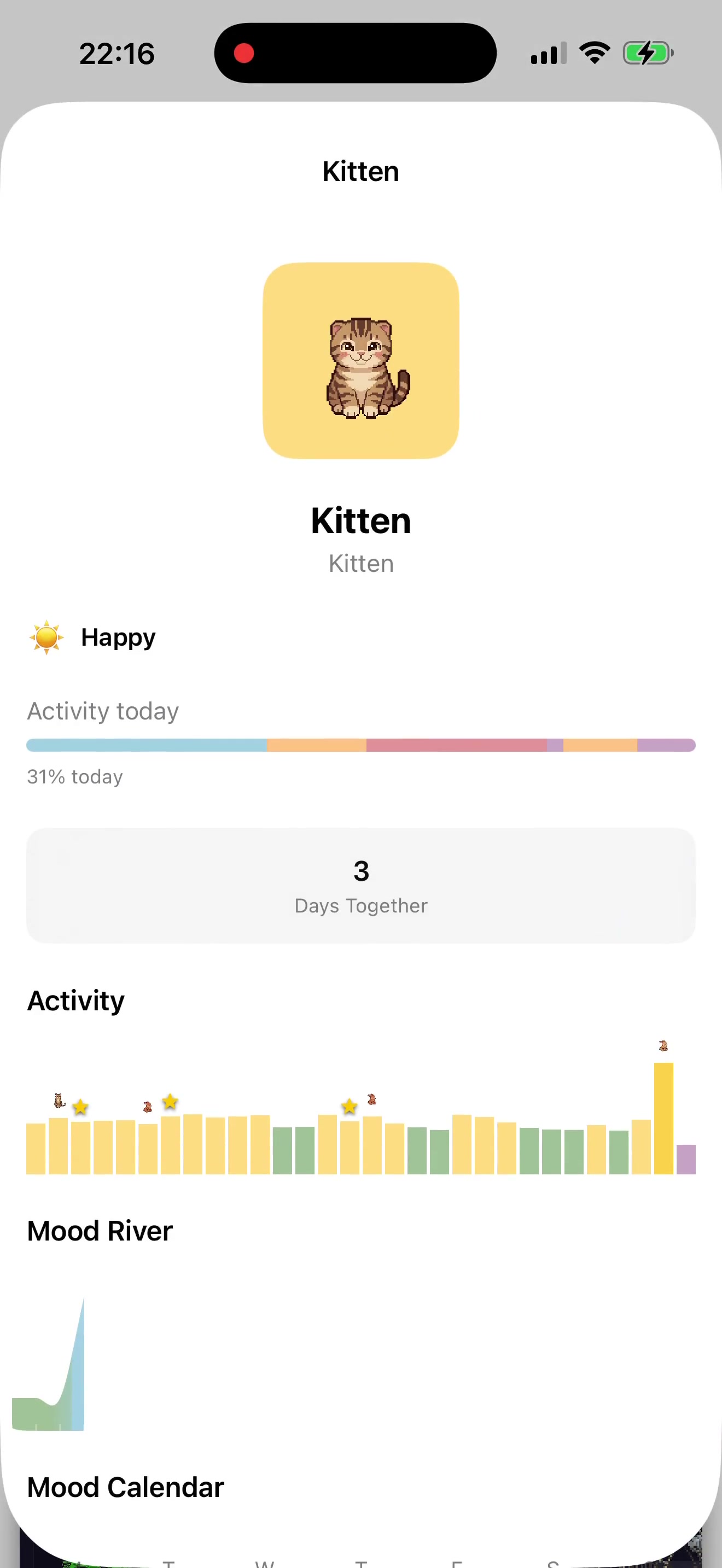 Watchie Besti iPhone app — your pet family in animated kingdom habitats