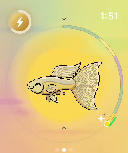 Rainbow Mist in WatchieBesti, a short screen recording on Apple Watch