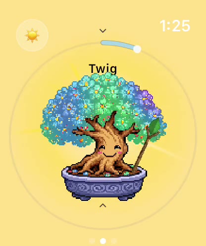 Plant Wand in WatchieBesti, a short screen recording on Apple Watch